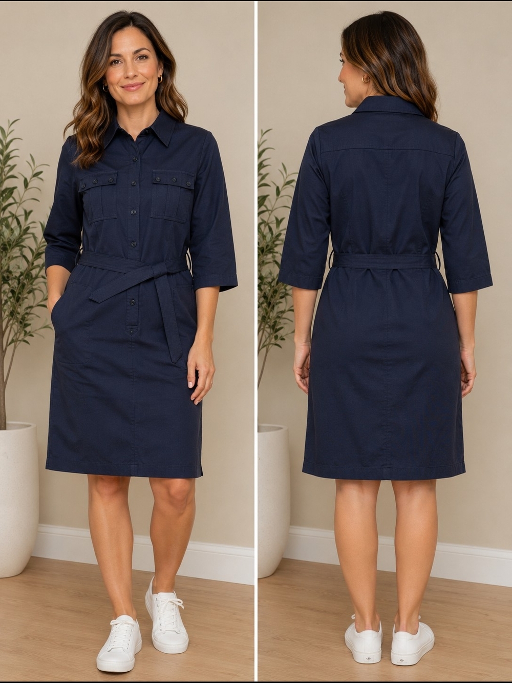 Navy Utility Dress Size 10 Womens